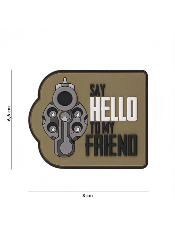Patch PVC 3D Say Hello to my Friend Coyote - 101INC - 444130-7243