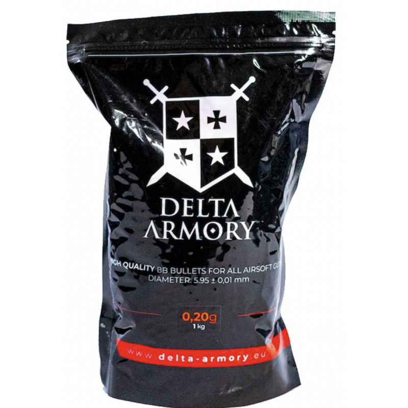 Billes 0.20g (x5000) en sachet (1kg) - Delta Armory - DA-BB-020